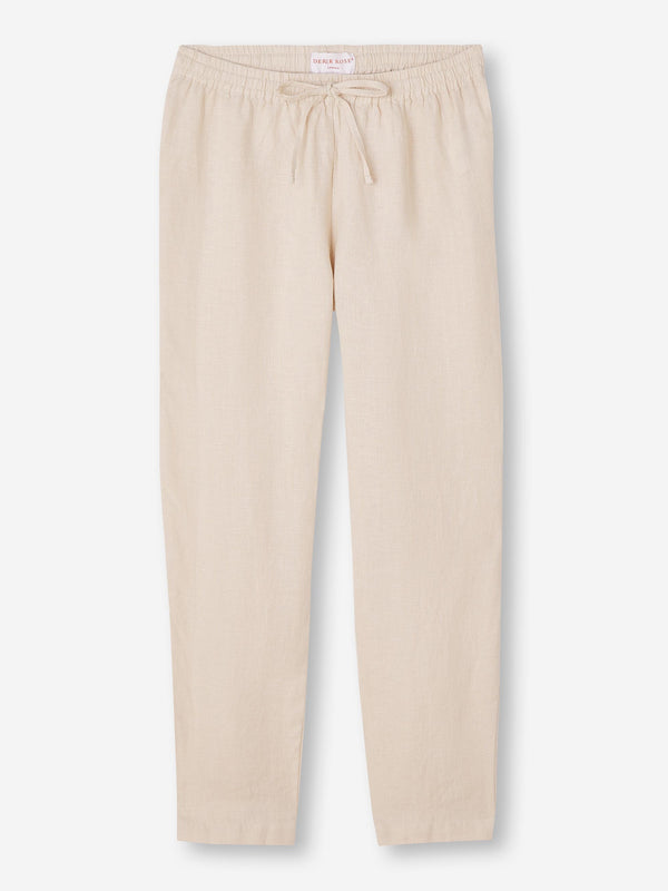 Derek Rose Women's Pants Vienna Linen Sand Sand