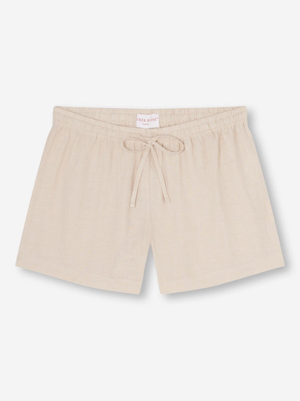 Derek Rose Women's Shorts Vienna Linen Sand Sand