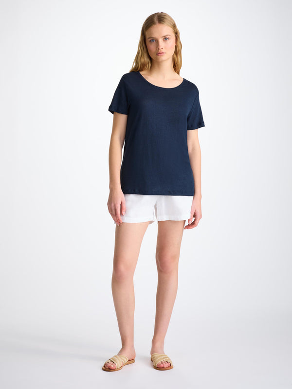 Derek Rose Women's T-Shirt Jordan Linen Navy Navy