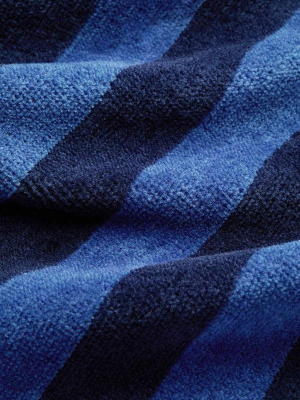 Derek Rose Men's Bathrobe Aston Terry Cotton Navy Navy