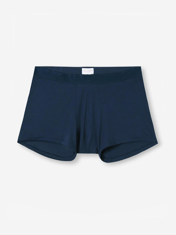 derek rose Men's Boxer Briefs Alex Micro Modal Stretch Navy Navy
