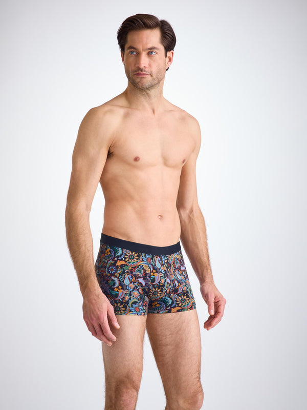 Derek Rose Men's Boxer Briefs Cotton Multi Jungle Paisley Multi