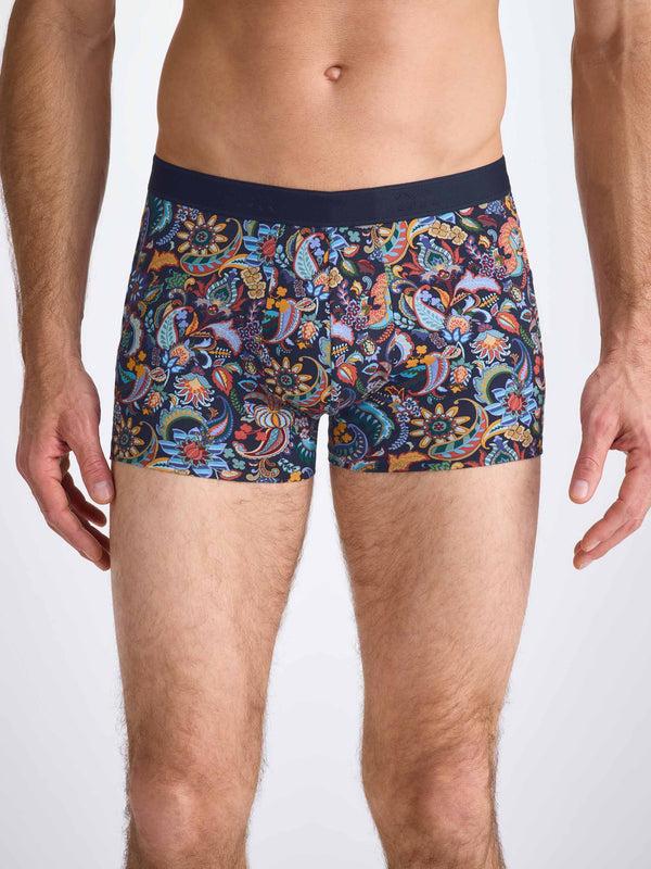 Derek Rose Men's Boxer Briefs Cotton Multi Jungle Paisley Multi