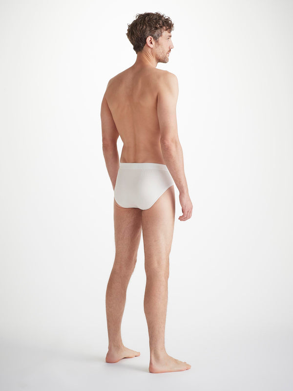 Derek Rose Men's Briefs Alex Micro Modal Stretch White White