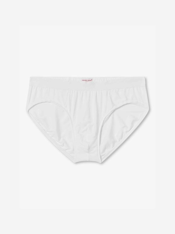 derek rose Men's Briefs Alex Micro Modal Stretch White White