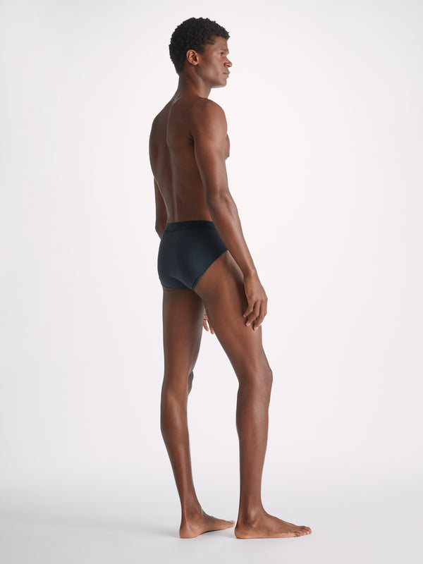 Derek Rose Men's Briefs Jack Pima Cotton Stretch Navy Navy