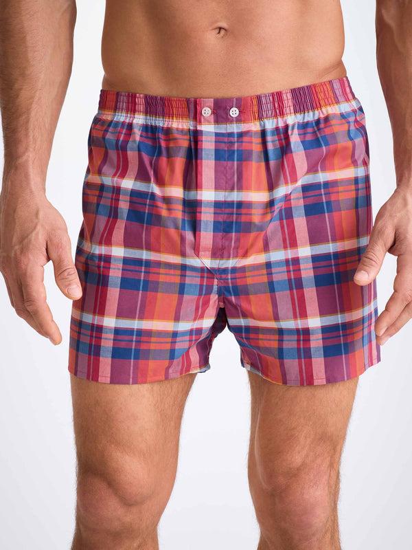 Derek Rose Men's Classic Fit Boxers Barker 40 Cotton Multi Multi