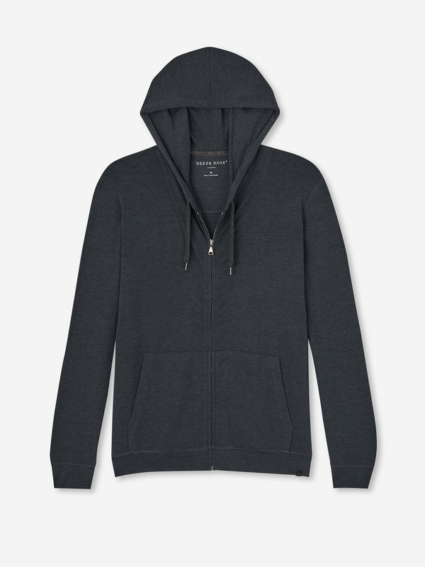 derek rose Men's Hoodie Marlowe Micro Modal Anthracite Anthracite