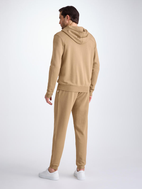 Derek Rose Men's Hoodie Quinn Cotton Modal Camel Camel