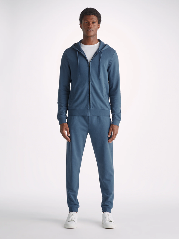 Derek Rose Men's Hoodie Quinn Cotton Modal Denim Denim