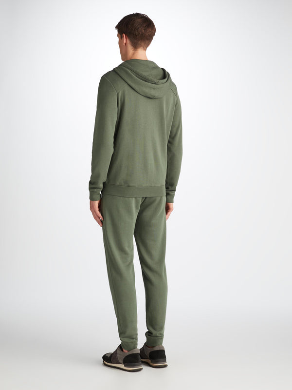 Derek Rose Men's Hoodie Quinn Cotton Modal Soft Green Soft Green