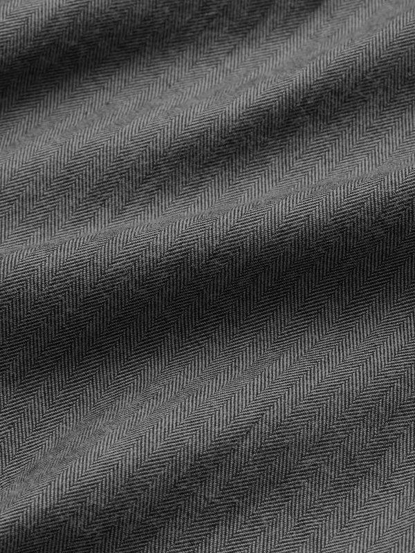 Derek Rose Men's Lounge Pants Balmoral Brushed Cotton Charcoal Charcoal