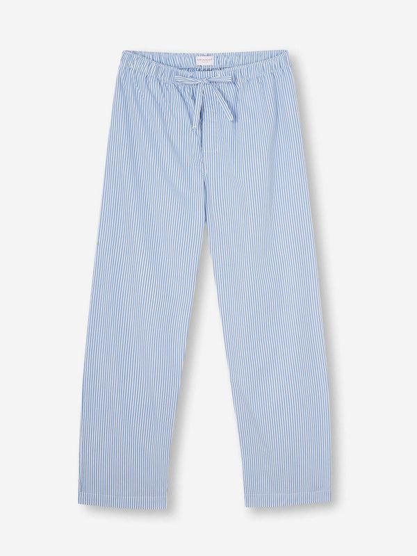 derek rose Men's Lounge Pants James Cotton Blue Light Blue