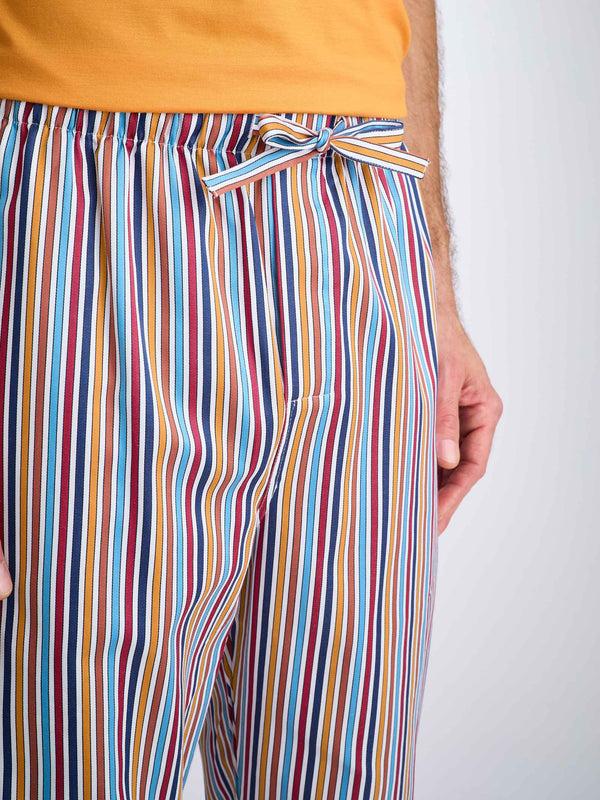 Derek Rose Men's Lounge Pants Wellington 59 Cotton Multi Multi