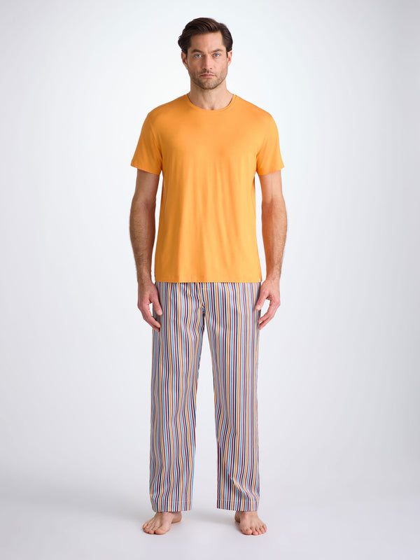 Derek Rose Men's Lounge Pants Wellington 59 Cotton Multi Multi