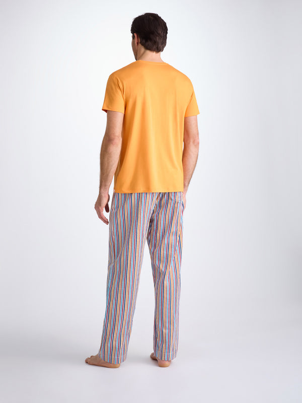 Derek Rose Men's Lounge Pants Wellington 59 Cotton Multi Multi