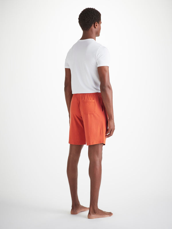 Derek Rose Men's Lounge Shorts Basel Micro Modal Stretch Spiced Orange Spiced Orange