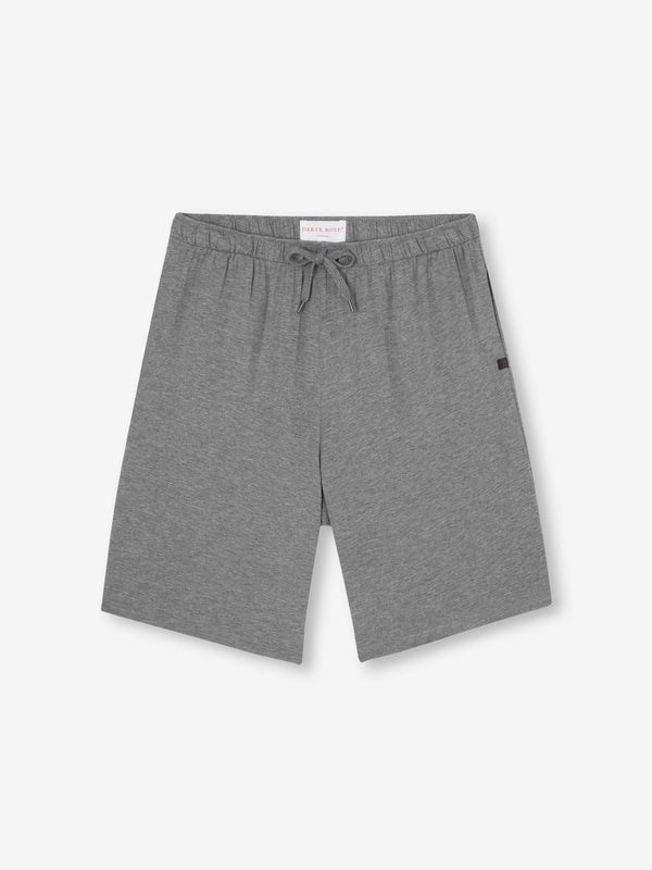 derek rose Men's Lounge Shorts Marlowe Micro Modal Stretch Charcoal Charcoal