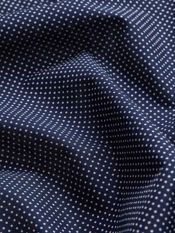 Derek Rose Men's Modern Fit Boxers Cotton Batiste Navy Pin Dot Print Navy
