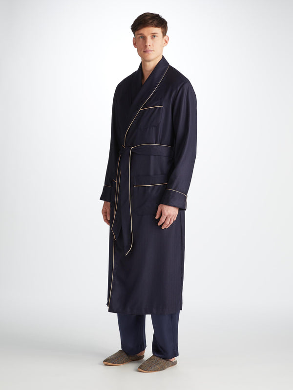 Derek Rose Men's Mule Slippers Douglas 2 Harris Tweed Sheepskin Beige Beige