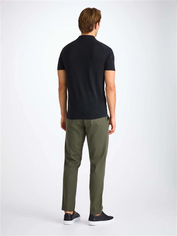 Derek Rose Men's Pants Harris Lyocell Cotton Khaki Khaki