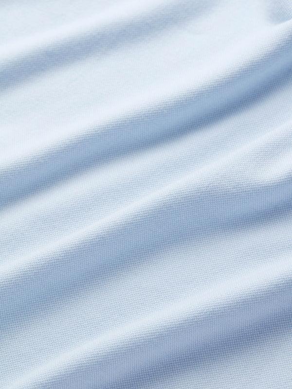 Derek Rose Men's Polo Shirt Ramsay Pique Cotton Lyocell Sky Sky