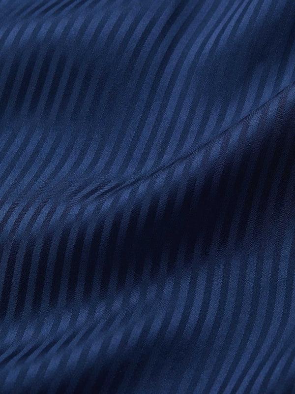 derek rose Men's Robe Woburn 8 Silk Satin Navy Navy