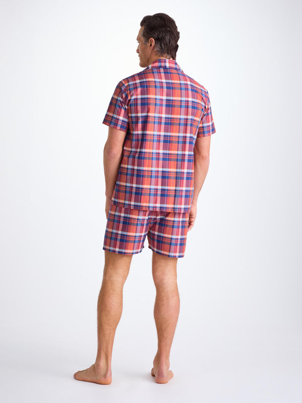 Derek Rose Men's Short Pajamas Barker 40 Cotton Multi Multi