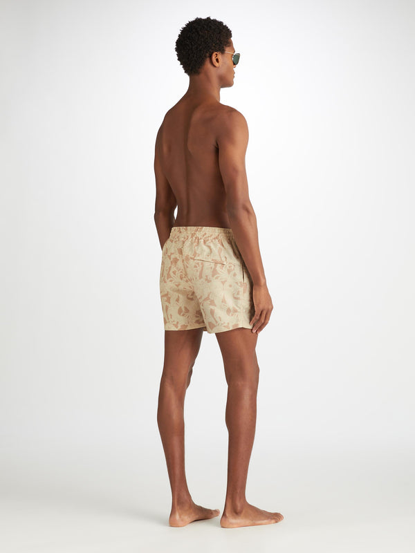 Derek Rose Men's Short Swim Shorts Maui 64 Sand Sand