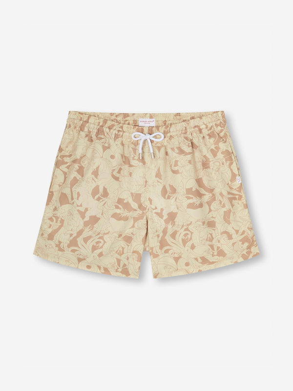 derek rose Men's Short Swim Shorts Maui 64 Sand Sand