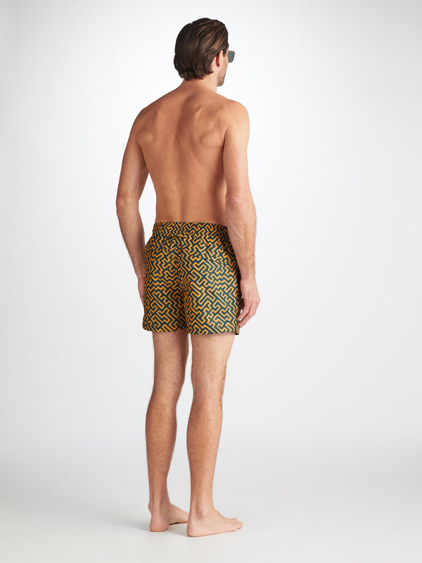 Derek Rose Men's Short Swim Shorts Tropez 16 Teal Teal