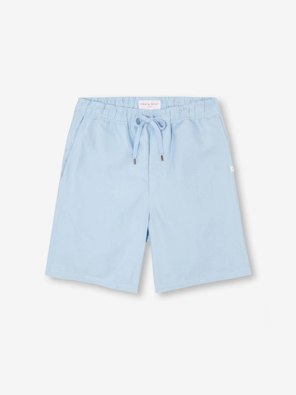derek rose Men's Shorts Sydney 2 Linen Blue Light Blue