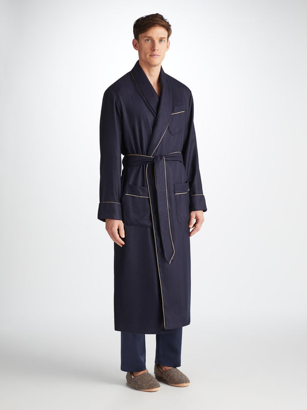 Derek Rose Men's Slippers Crawford 2 Harris Tweed Sheepskin Beige Beige