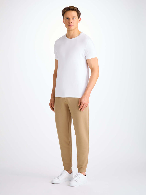 Derek Rose Men's Sweatpants Quinn Cotton Modal Camel Camel