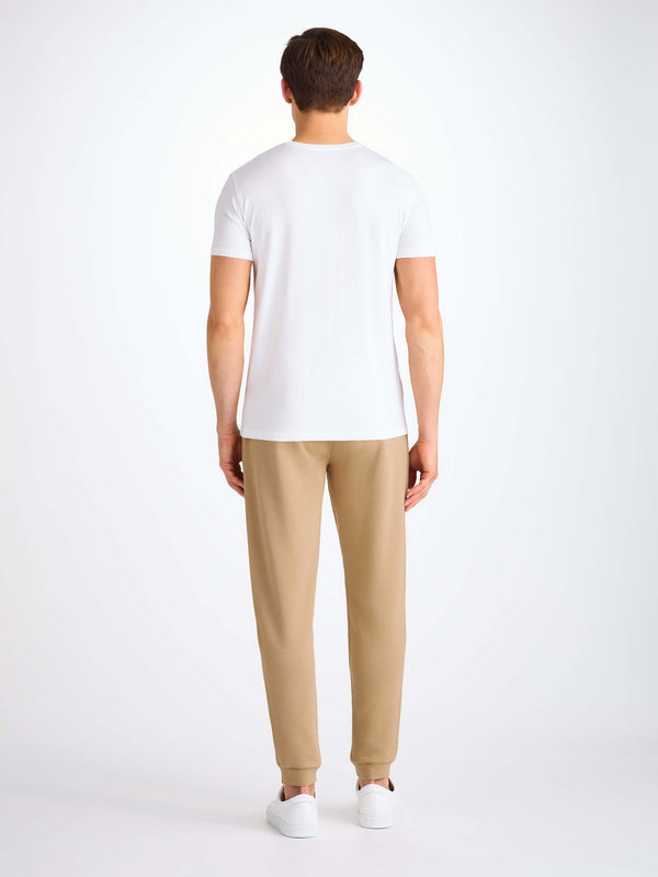 Derek Rose Men's Sweatpants Quinn Cotton Modal Camel Camel