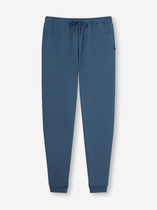 derek rose Men's Sweatpants Quinn Cotton Modal Denim Denim