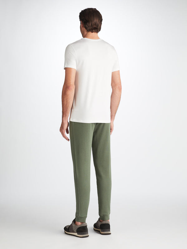 Derek Rose Men's Sweatpants Quinn Cotton Modal Soft Green Soft Green