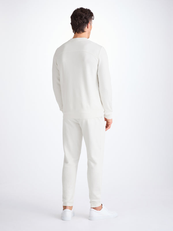 Derek Rose Men's Sweatshirt Quinn Cotton Modal White White