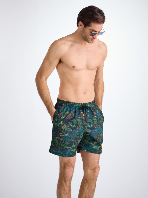 Derek Rose Men's Swim Shorts Multi Midnight Jungle Print Multi