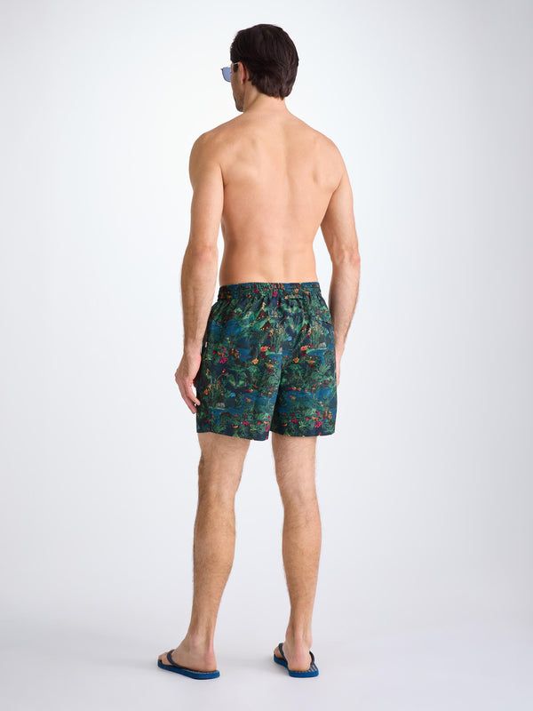 Derek Rose Men's Swim Shorts Multi Midnight Jungle Print Multi