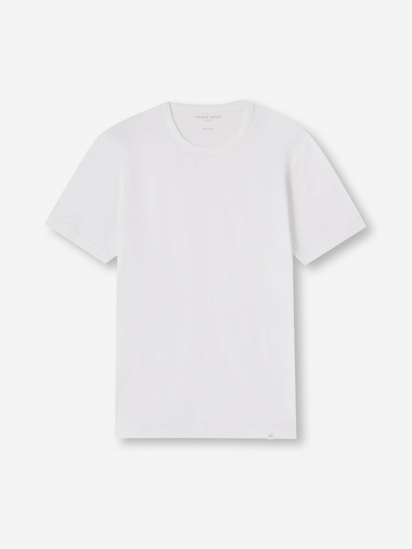 derek rose Men's T-Shirt Barny Pima Cotton White White