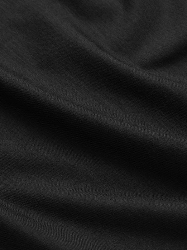 Derek Rose Men's T-Shirt Basel Micro Modal Stretch Black Black