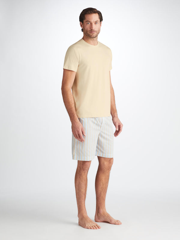 Derek Rose Men's T-Shirt Basel Micro Modal Stretch Ecru Ecru