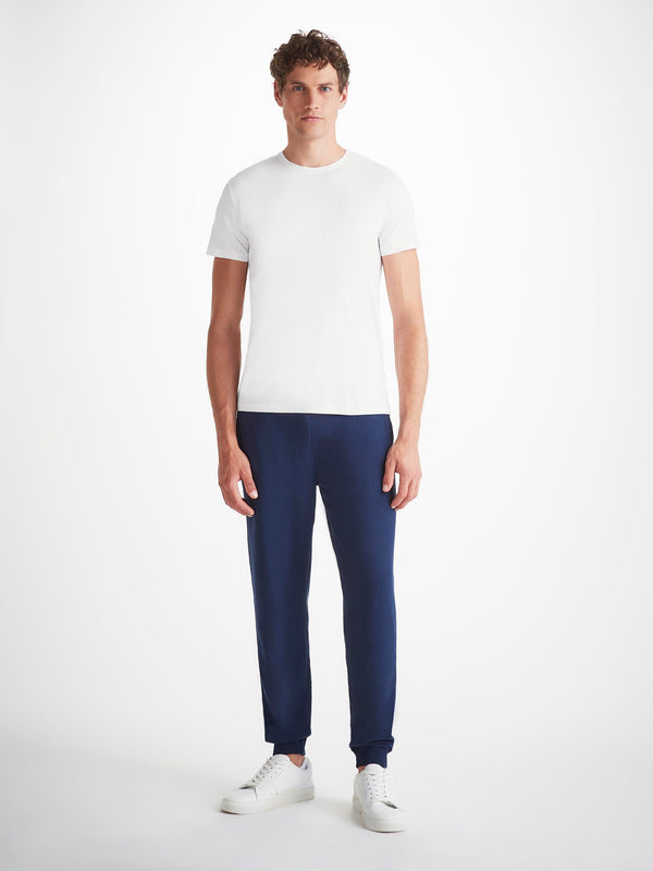 Derek Rose Men's T-Shirt Basel Micro Modal Stretch White White