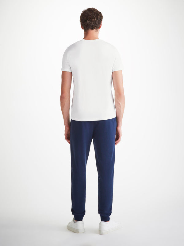 Derek Rose Men's T-Shirt Basel Micro Modal Stretch White White