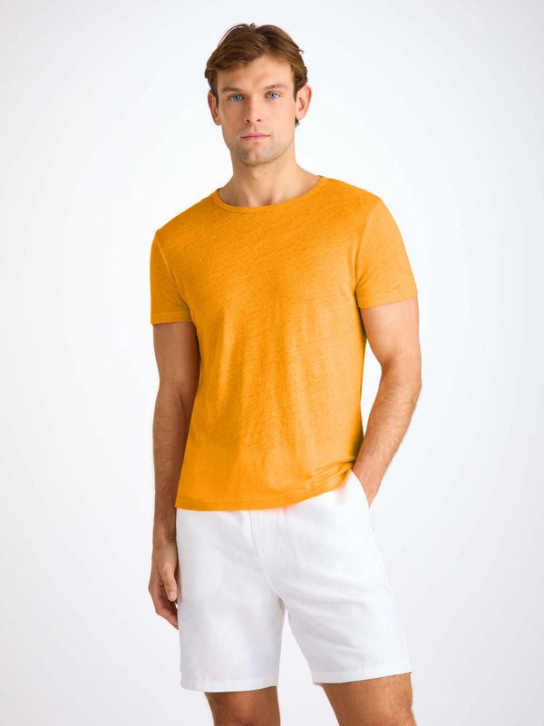 Derek Rose Men's T-Shirt Jordan Linen Tangerine Tangerine