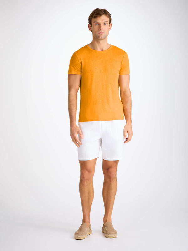 Derek Rose Men's T-Shirt Jordan Linen Tangerine Tangerine