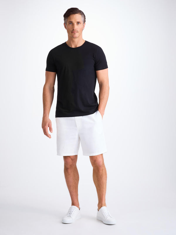 Derek Rose Men's T-Shirt Riley Pima Cotton Black Black