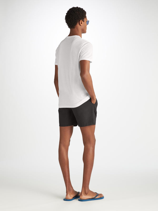 Derek Rose Men's T-Shirt Ripley 21 Pima Cotton White White