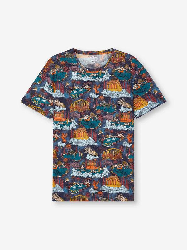 derek rose Men's T-Shirt Robin 15 Pima Cotton Multi Multi